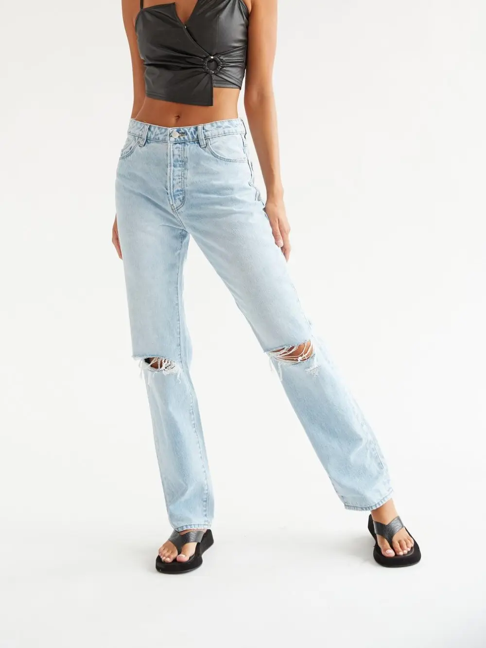 Heidi Jeans in Holiday Blue Organic