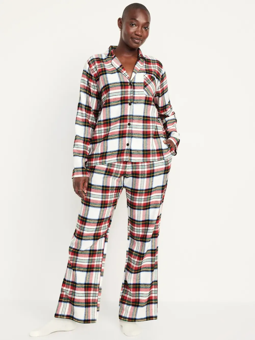 FLANNEL PAJAMA SET FOR WOMEN