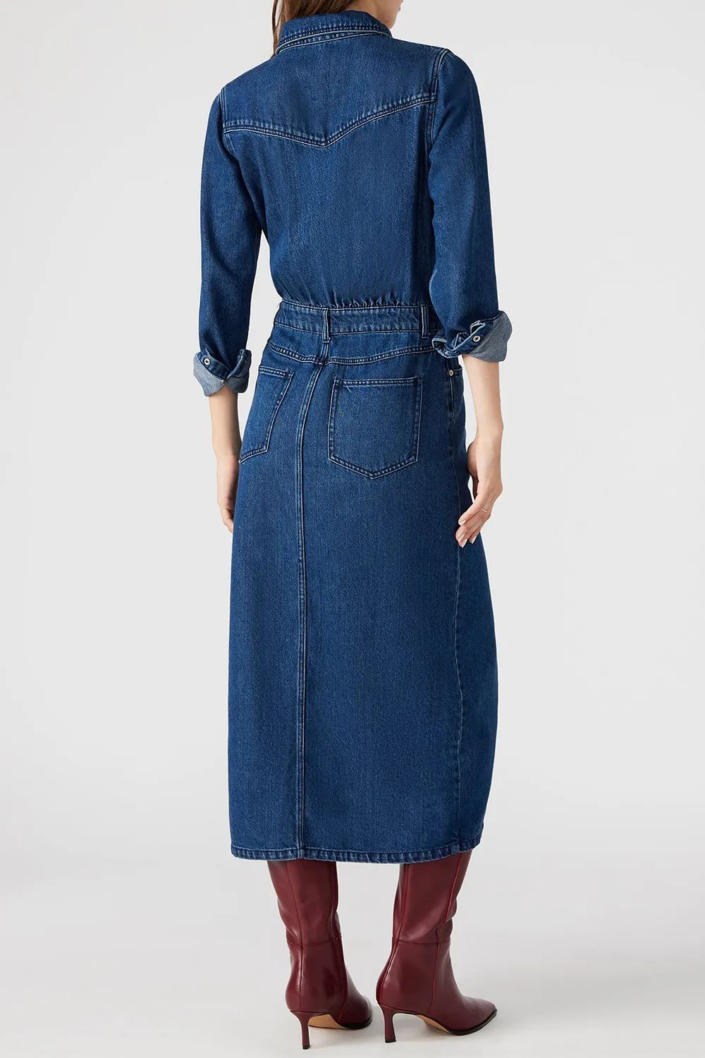 DENIM MAXI DRESS