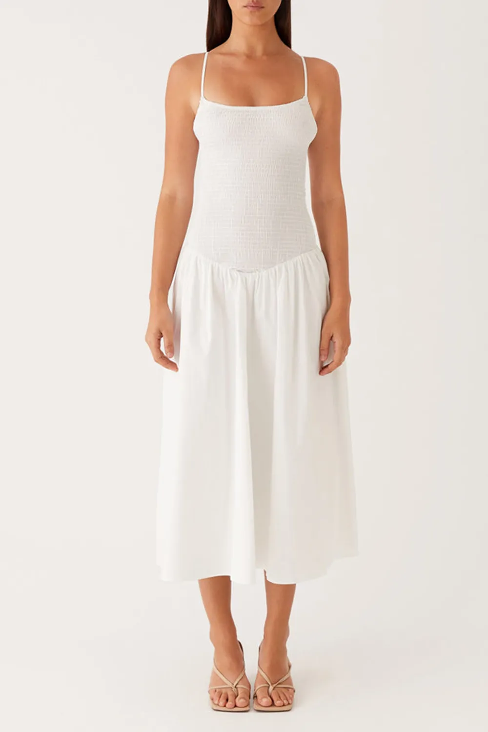 Natalyi Midi Dress - White