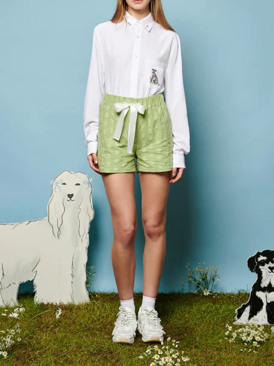 Casual Style Bow Top