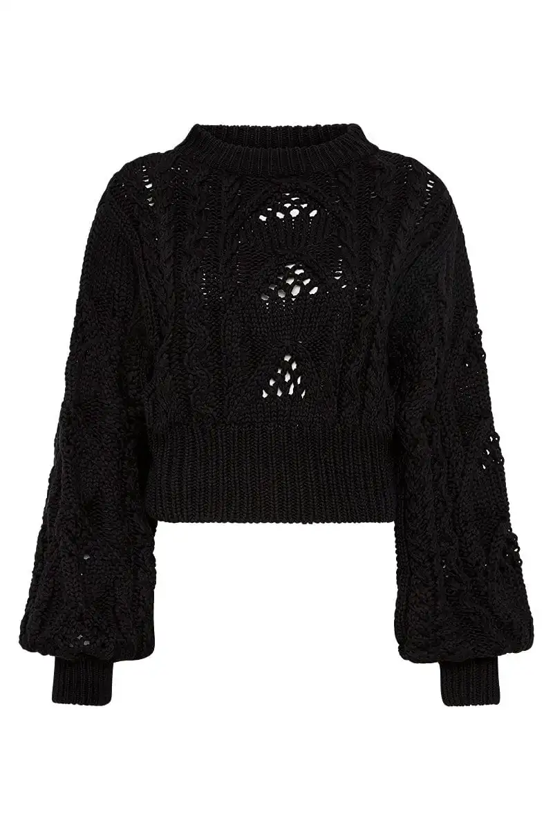 Black Knit Jumper