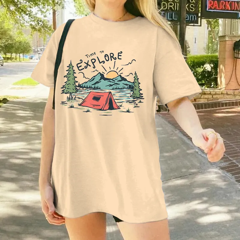Camping Explore - Motif Graphic Tee