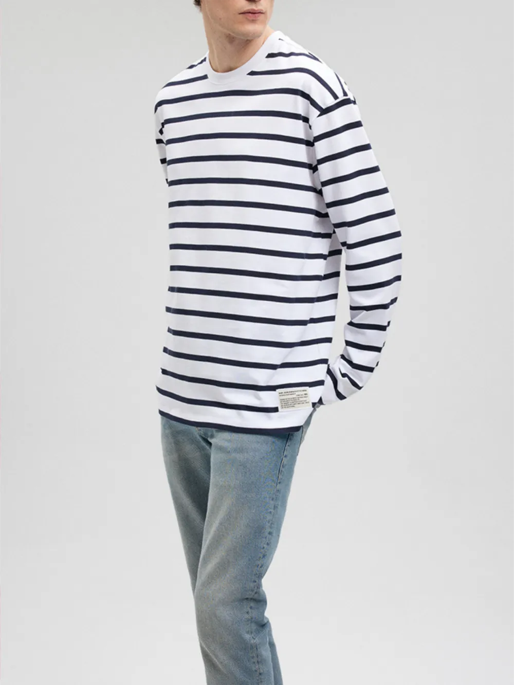Striped Long - Sleeve Men's Shirt