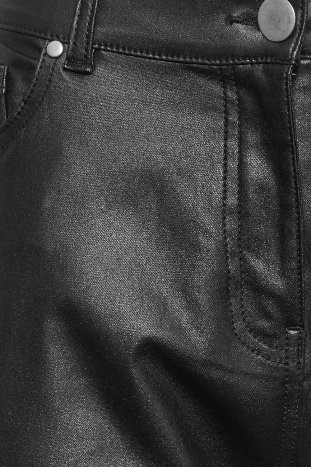 M&Co Black Coated Slim Leg Jeans