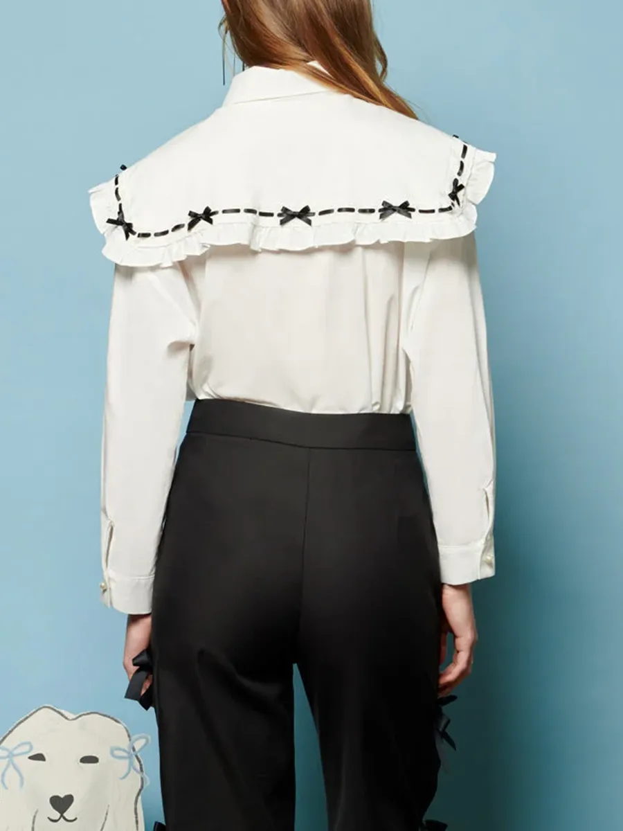 Daily Look Bow Collar Shirt