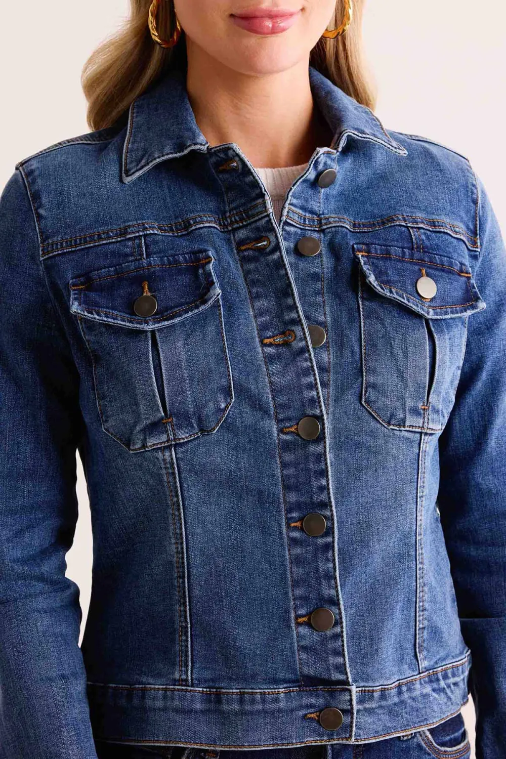 Blue Denim Classic Pocketed Trucker Jacket
