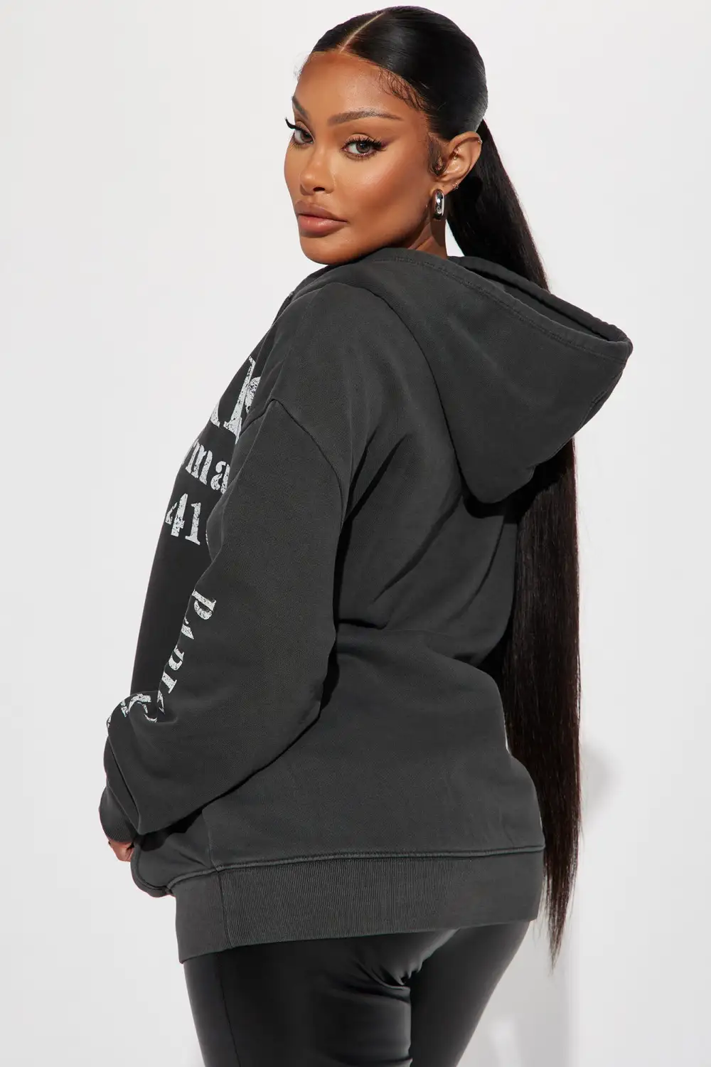 Rue De La Paix Paris Hoodie - Charcoal