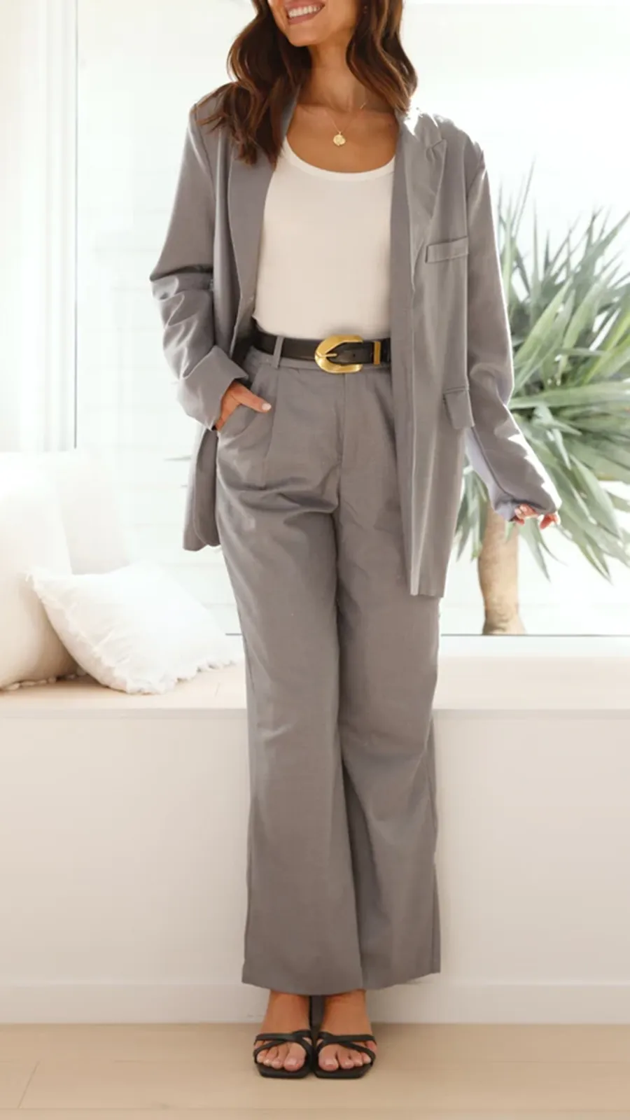 Comfortable Simple Suit Jacket