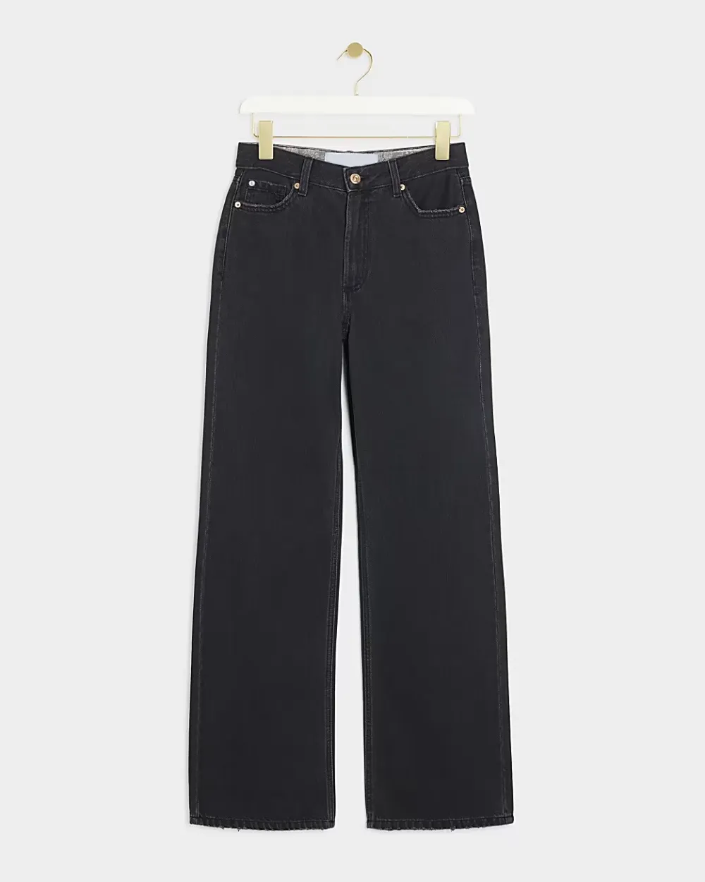 Simple Design All-Match Solid Color Women's Jeans