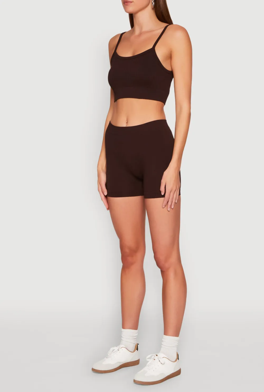 Ribbed Knitted Shorts