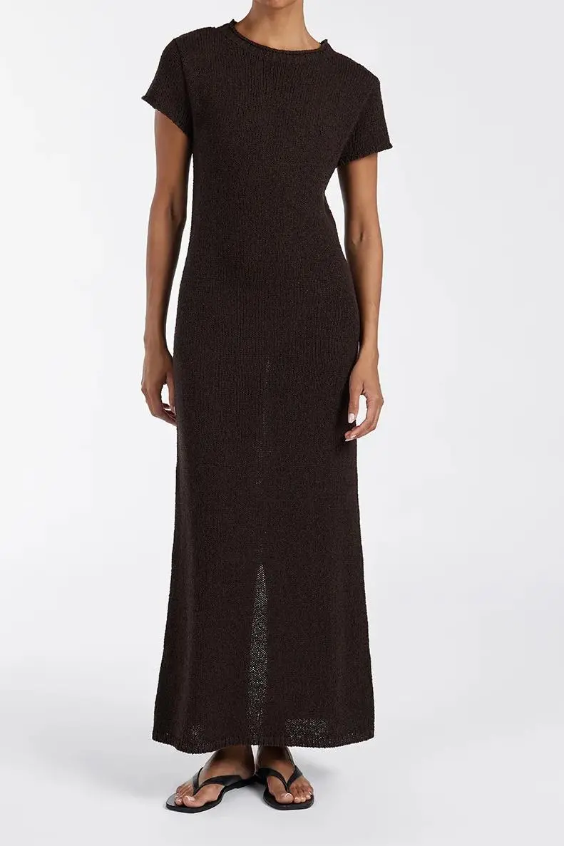 KNIT MIDI DRESS
