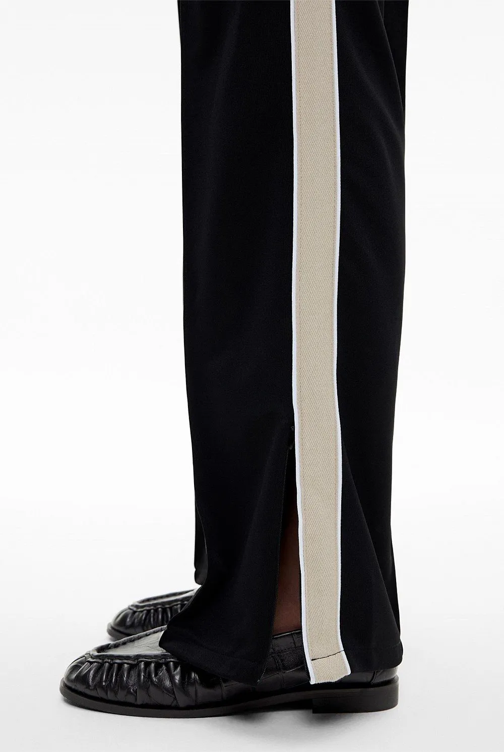 White Striped Sweatpants