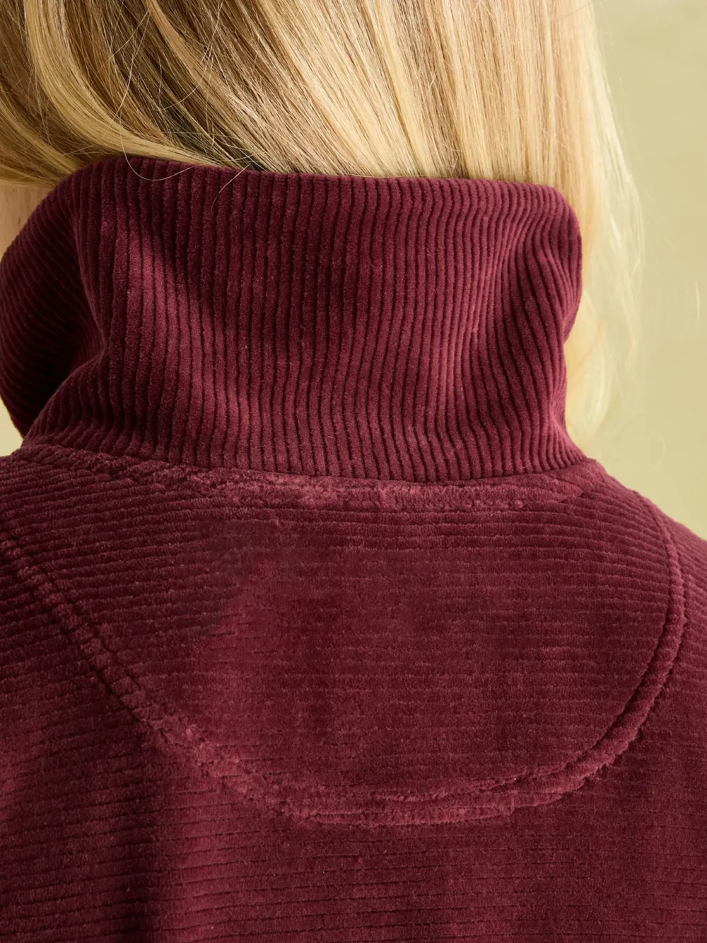 Burgundy Corduroy Sweatshirt