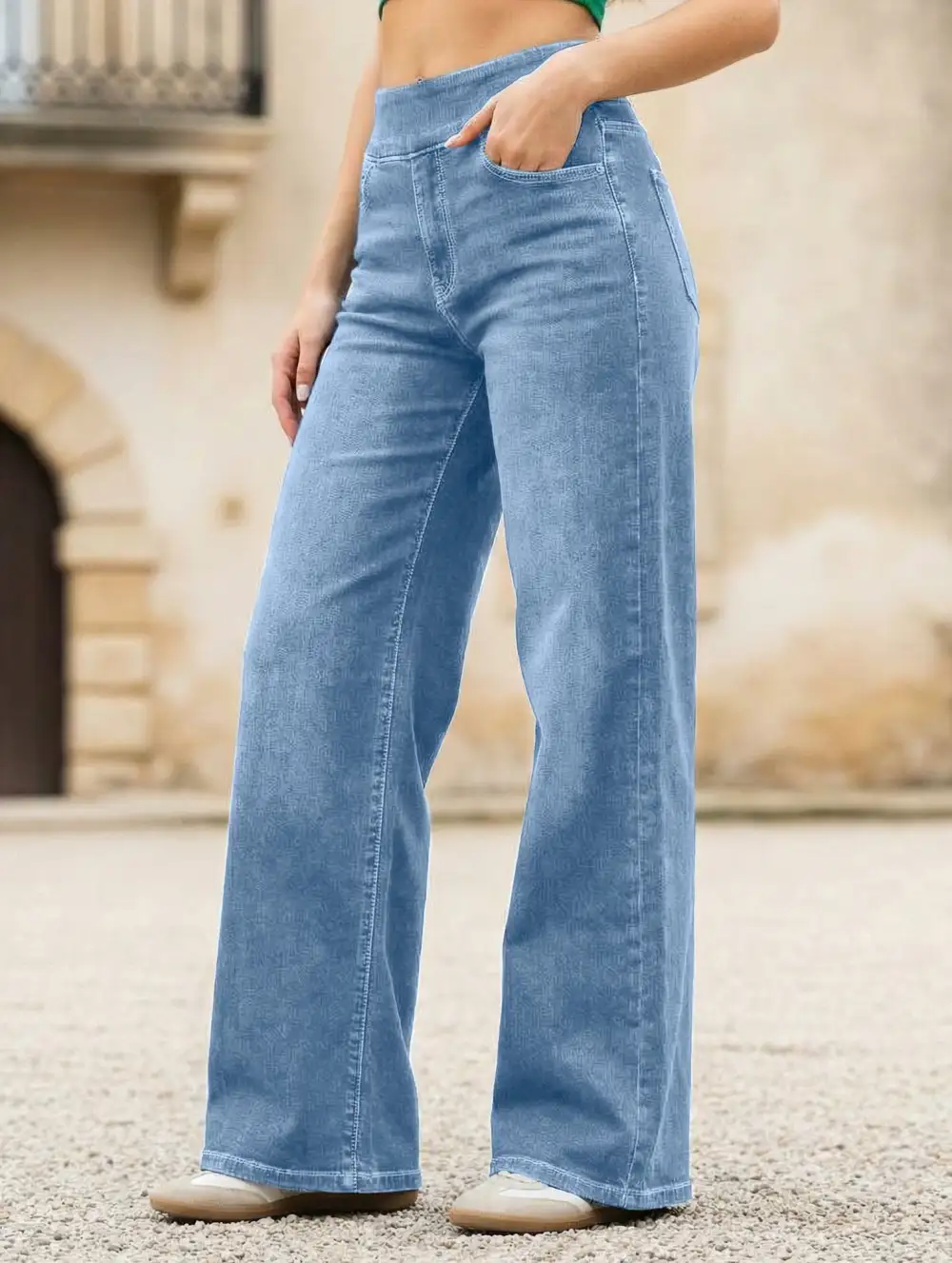 High Waisted Stretch Slim-Fit Jeans