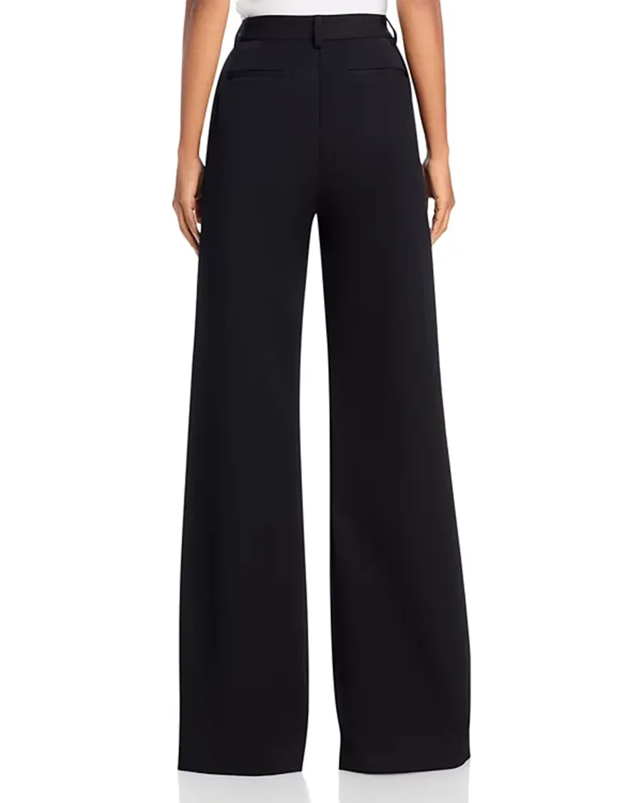 Black Wide leg Silhouette Pants