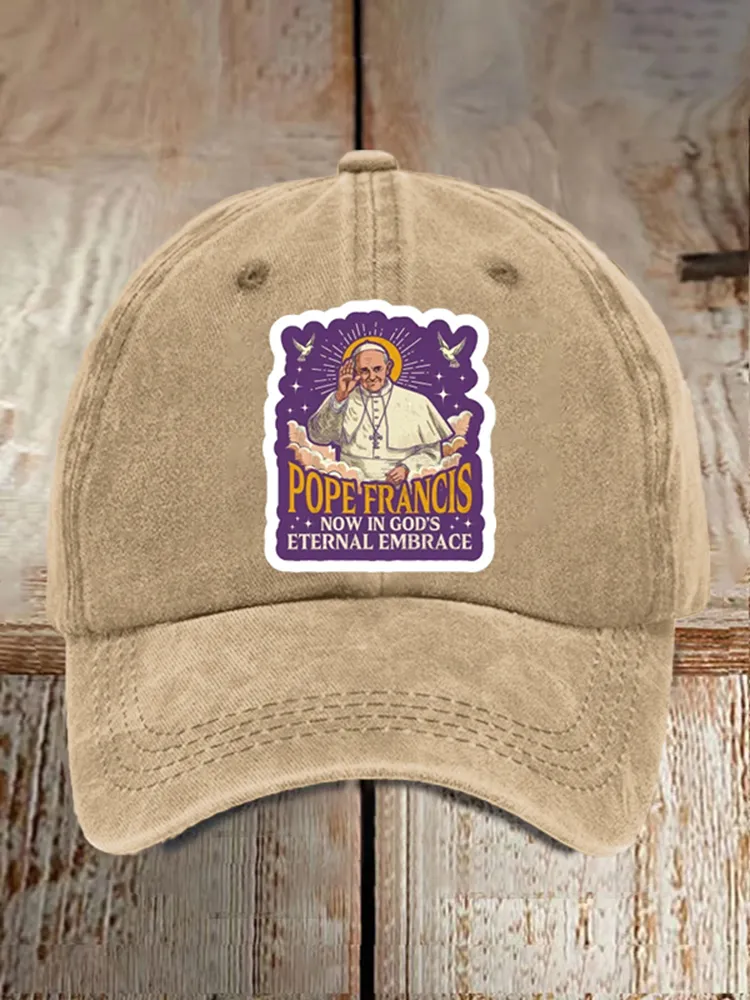 Men And Women's Now In God'S Eternal Embrace Washed Baseball Cap