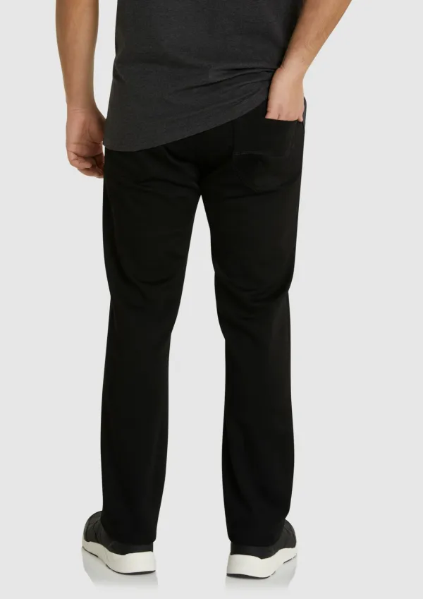 BLACK REGULAR KNIT JEAN