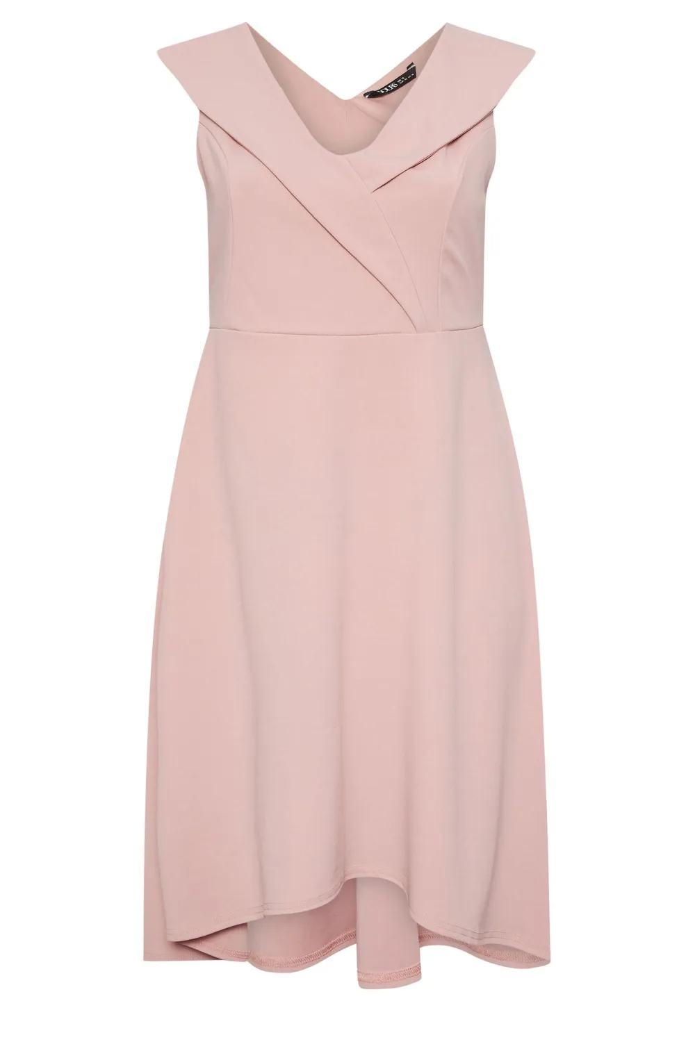 YOURS LONDON Curve Pink Tuxedo Style Dress