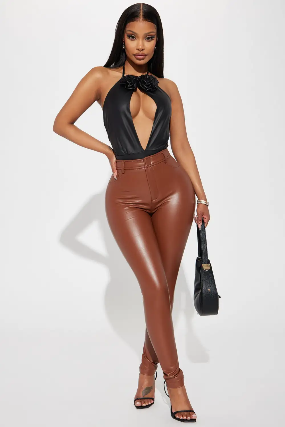 Carmelita Cut Out Bodysuit - Black