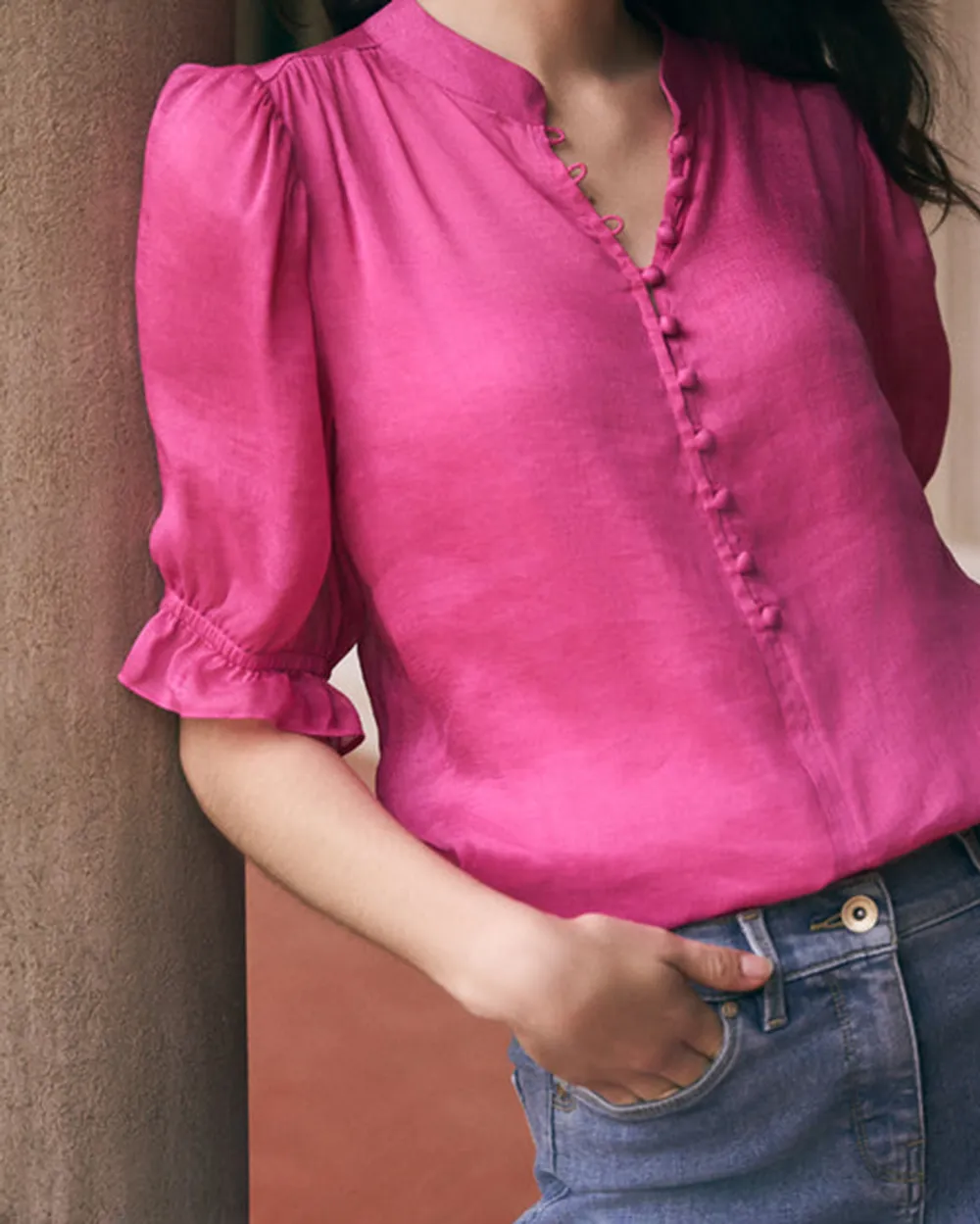 Linen Silk Blouse