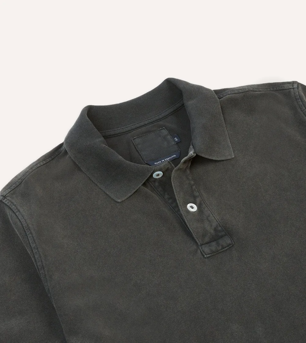 Olive Green Short Sleeve Polo Shirt