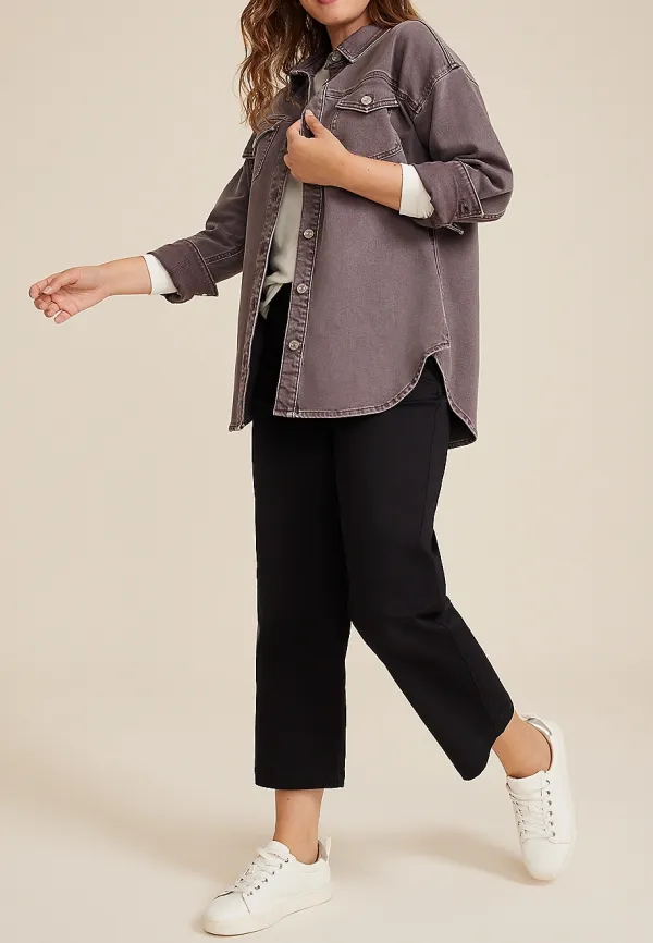 Jeans Color Denim Shacket