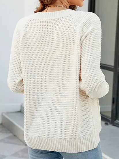 Women Plain Long Sleeve Comfy Casual Zipper Cardigan