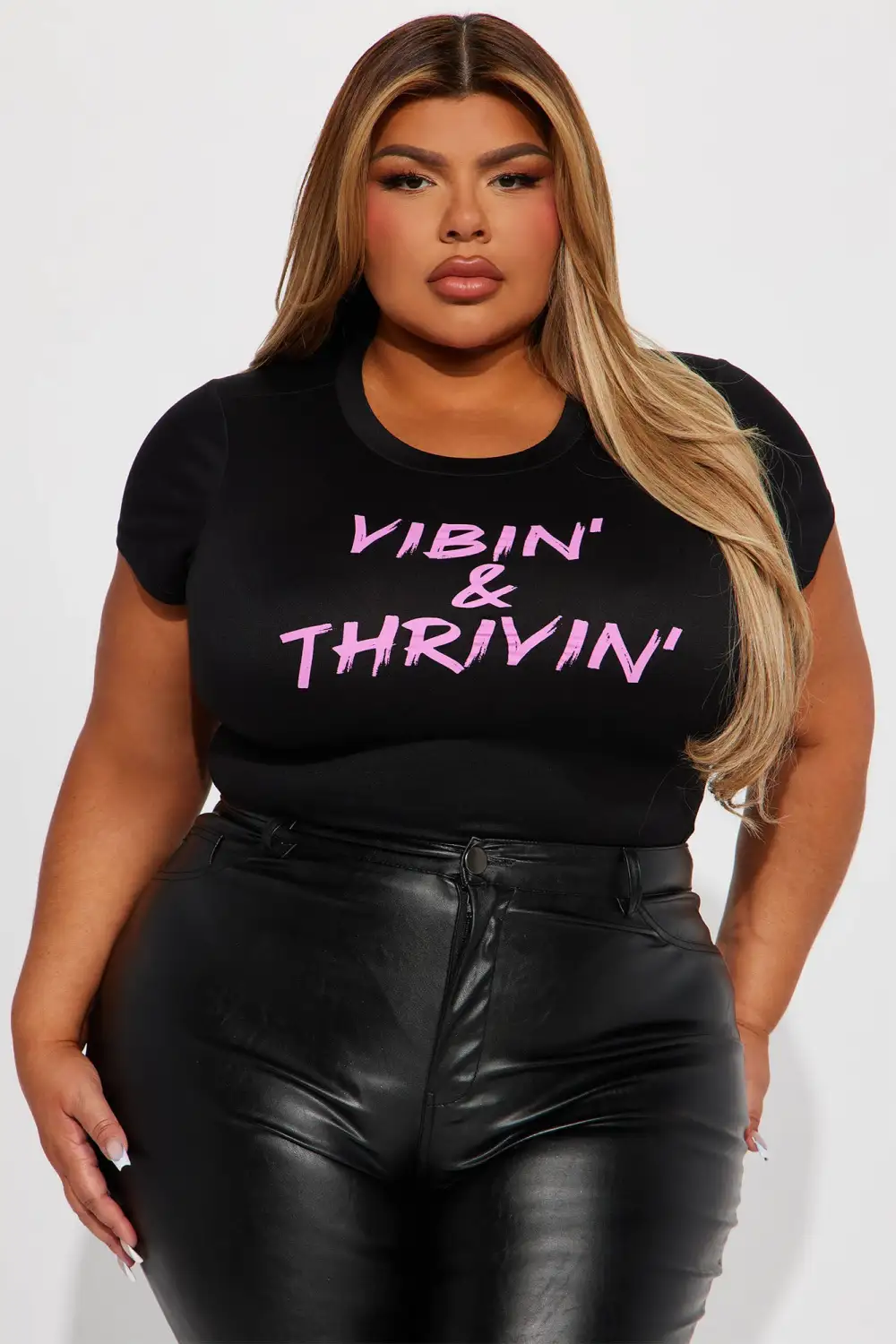 Vibin' And Thrivin' Bodysuit - Black
