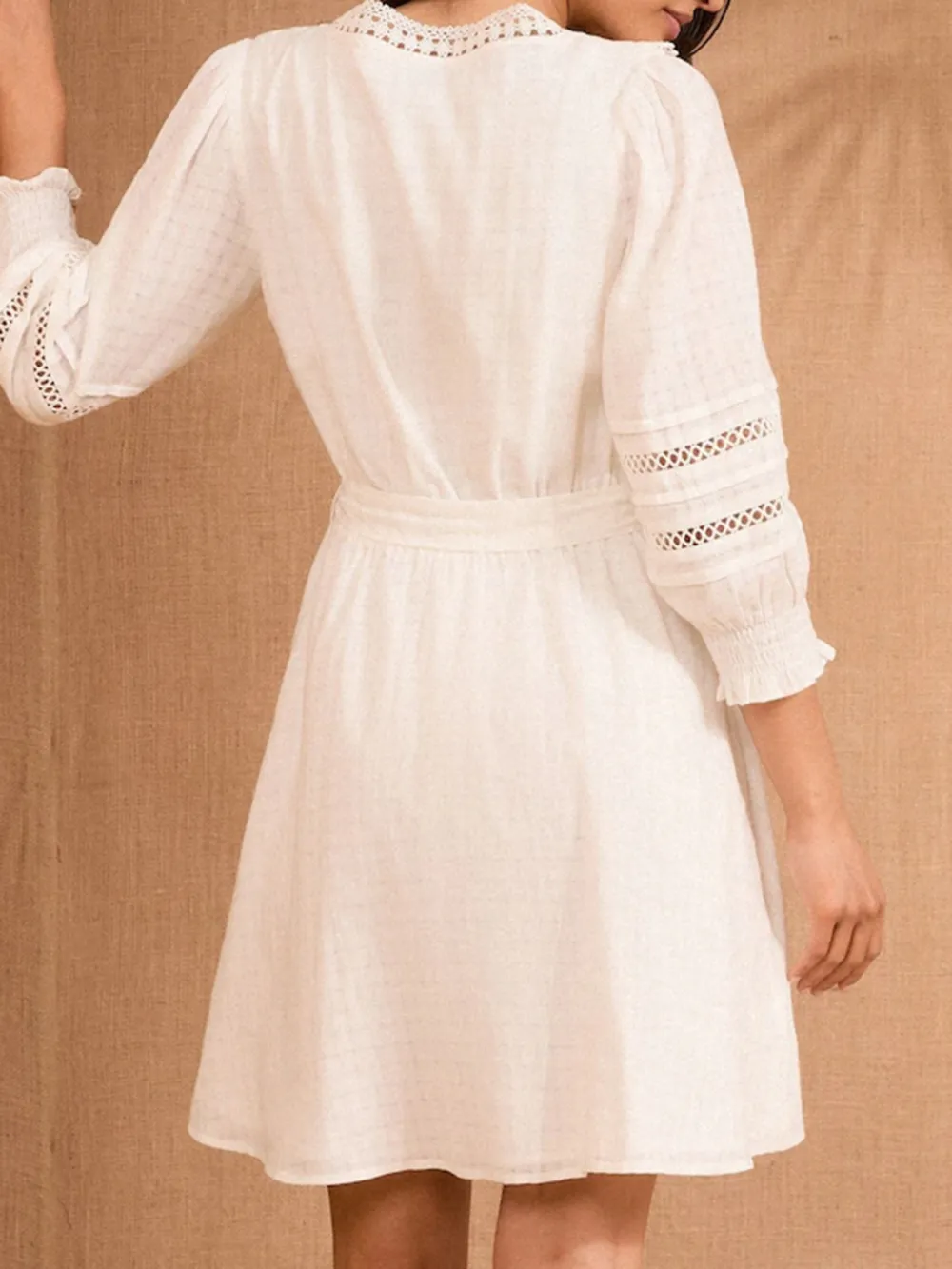 Lady Elegant Slimming V-Neck Floral Dress