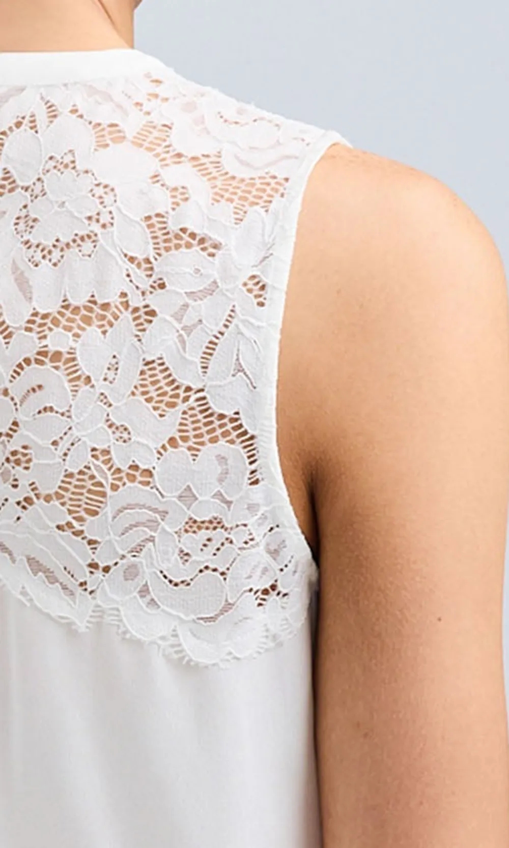 Lace Round Neck Tank