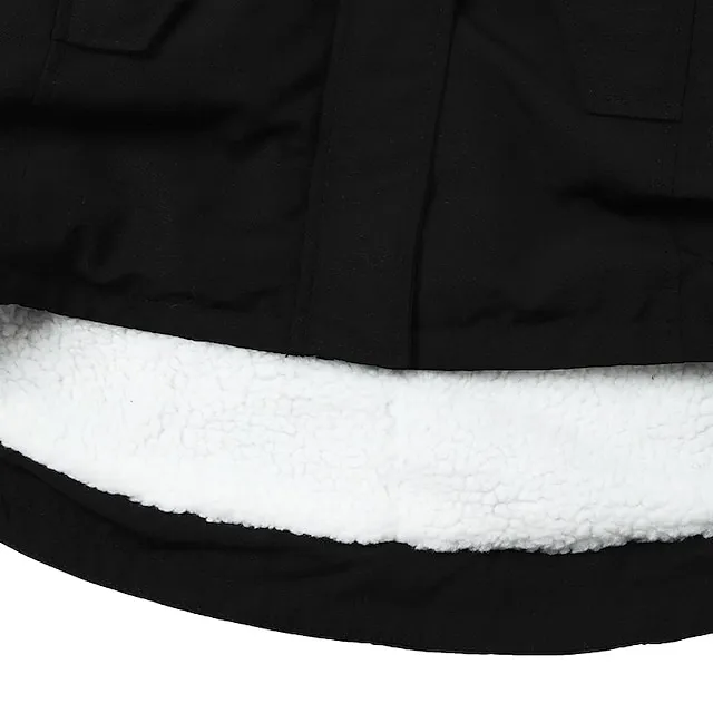 Women's Parka Street Fall Winter Puffer Jacket Long Coat Windproof Warm 3 in 1 Loose Casual Sports Jacket Long Sleeve Solid Color Zipper Purple Blushing Pink Waterpoof Daily Wear Down Parkas  Lined