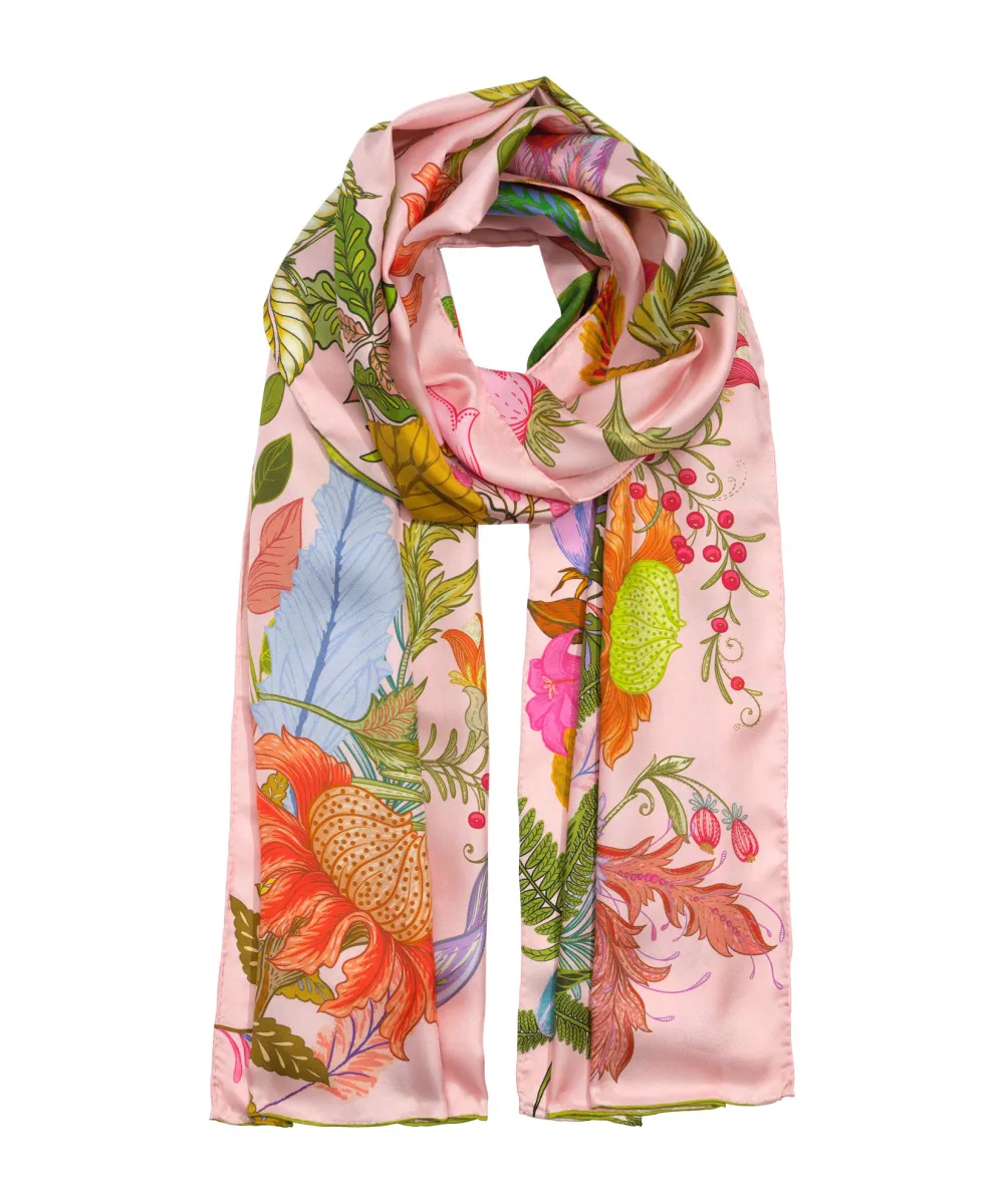 Art Graphic Casual Style Silk Oblong Scarf
