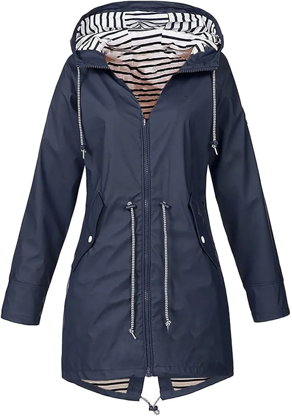 Rain Jackets For Women Waterproof With Hood Lightweight Casual Anorak Travel Hiking Coats with Pockets 720