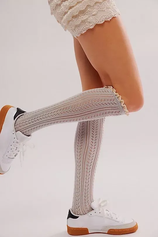 Lace Net Pointelle Tall