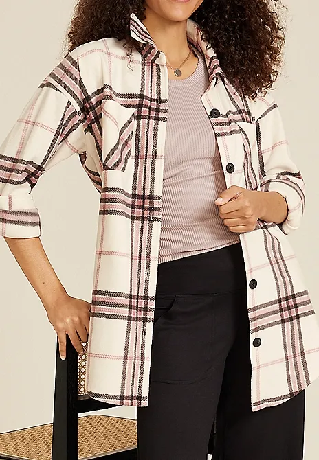 Plaid Fleece Shacket