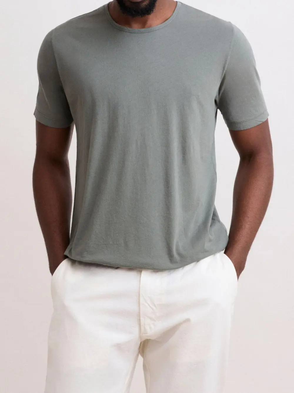 Comfortable Casual Breathable Daily Military Green T-Shirt