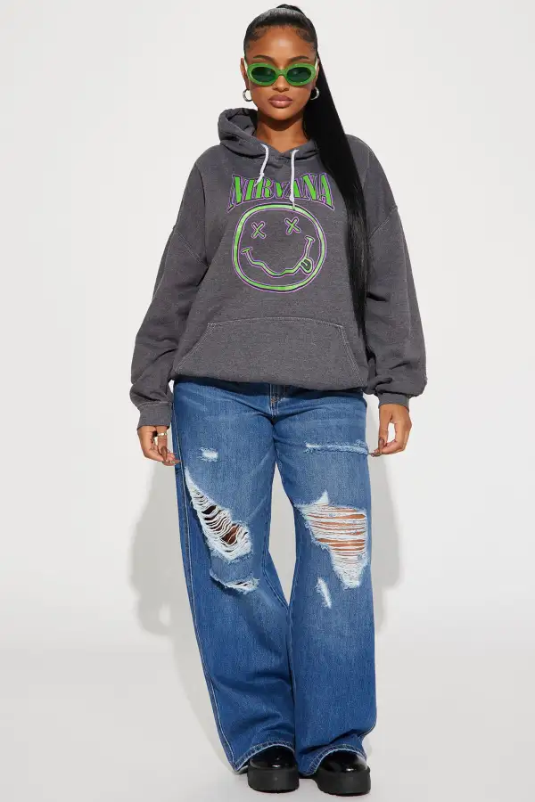 Come As You Are Nirvana Hoodie - Charcoal