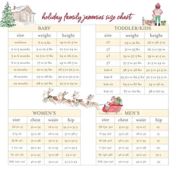 Home Sweet Home Organic Cotton Matching Family Pajamas