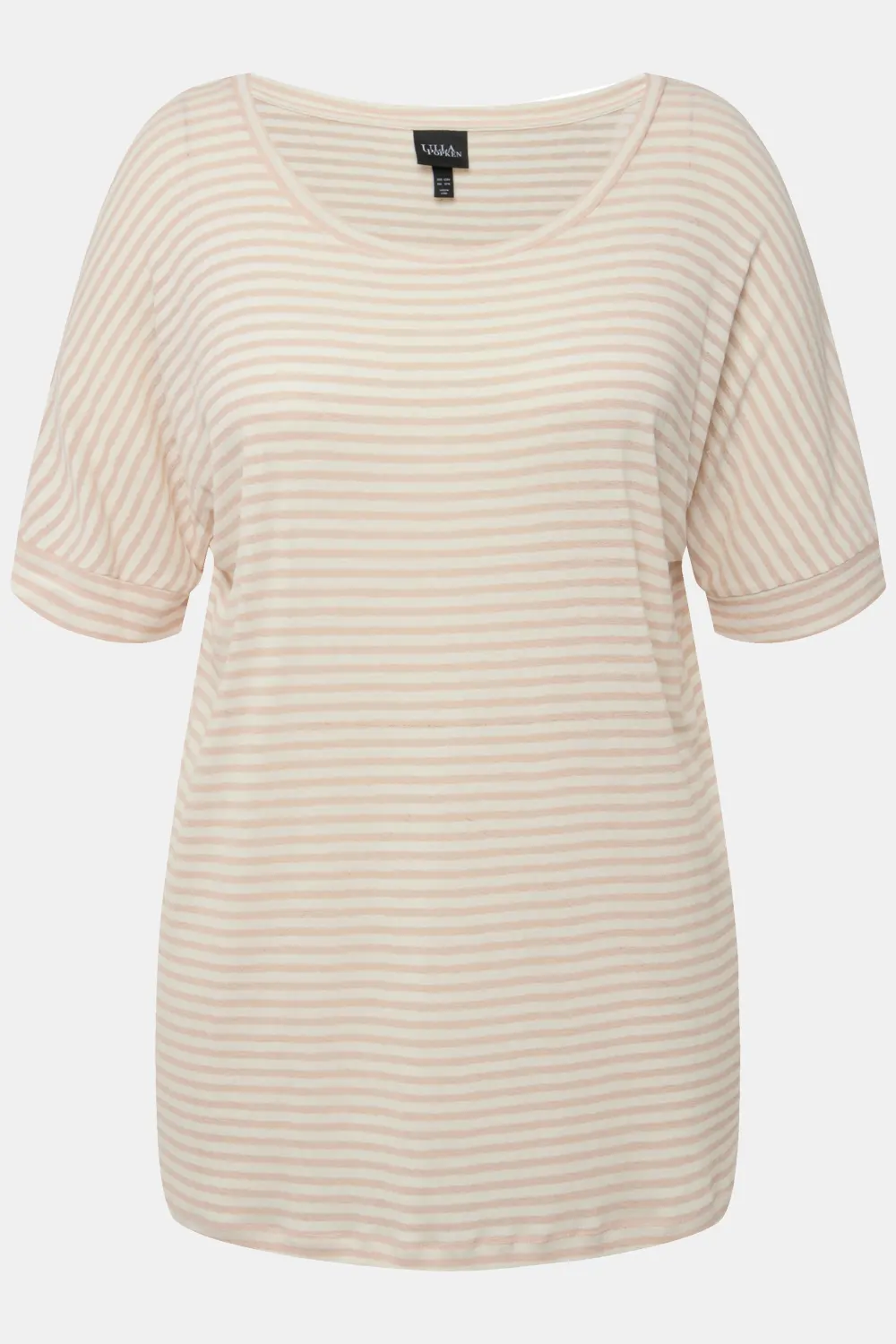 T-Shirt Streifen Oversized Rundhal Halbarm