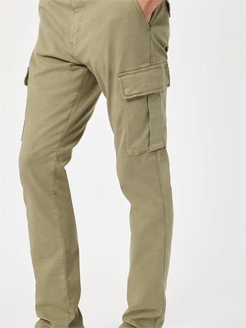 Slim Straight Cargo Pants