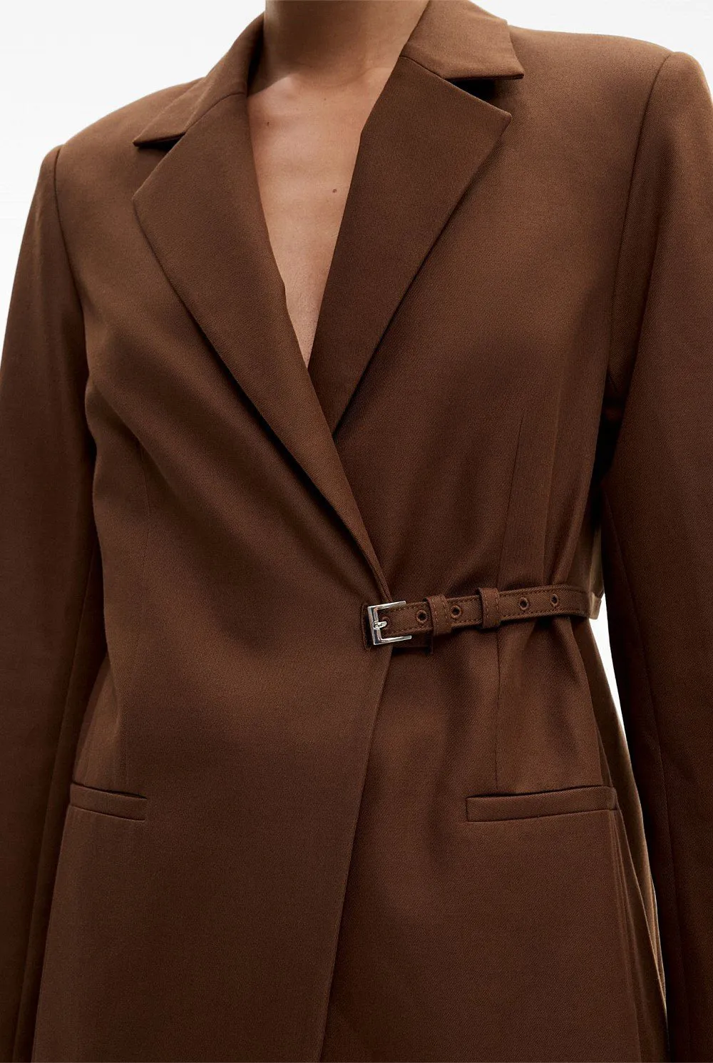 Classic Waist-Cinching Women's Blazer