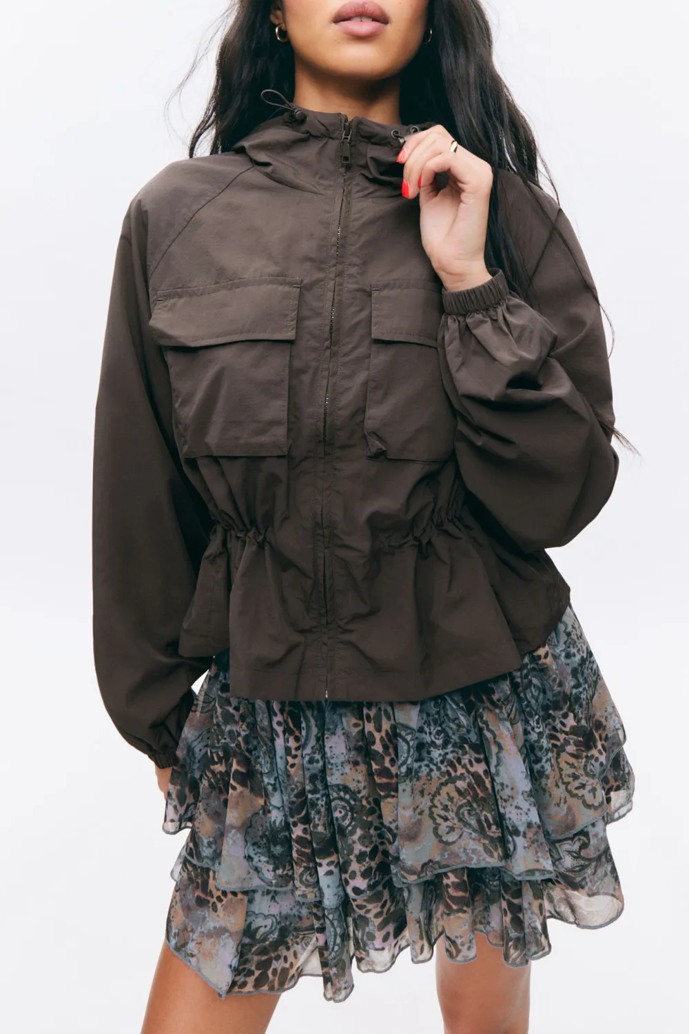 Zip Up Hooded Jacket