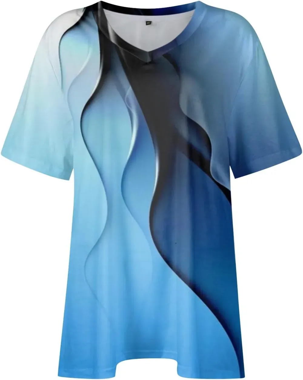 Plus Size Tops for Women Dressy Short Sleeve V Neck Shirts for Women Summer Tops for Women 2024 Floral Print Top