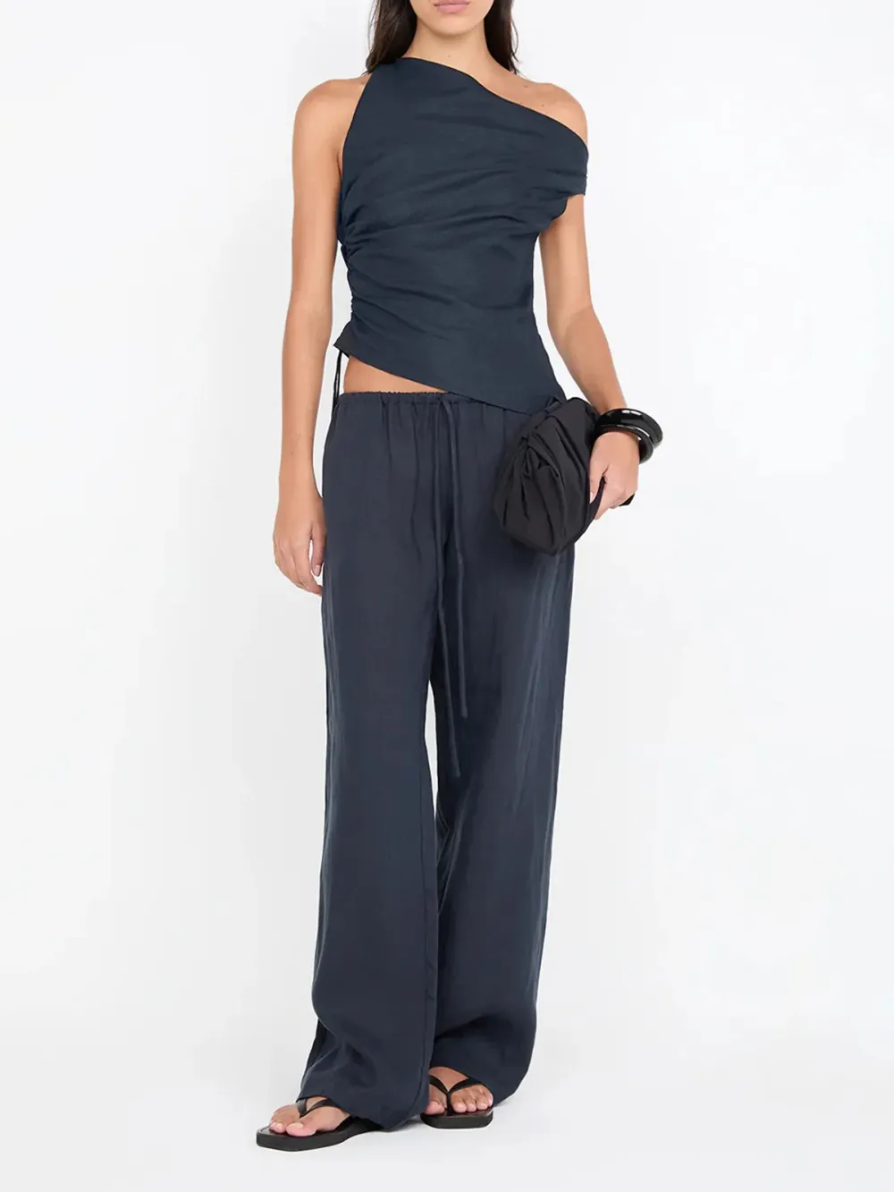 Casual Style Elasticated Waist Pant