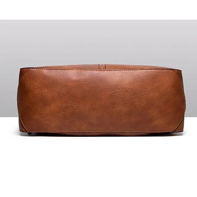 Women's Waterproof Top Handle Bag Hobo Bag PU Leather Daily Solid Color Black Red Brown