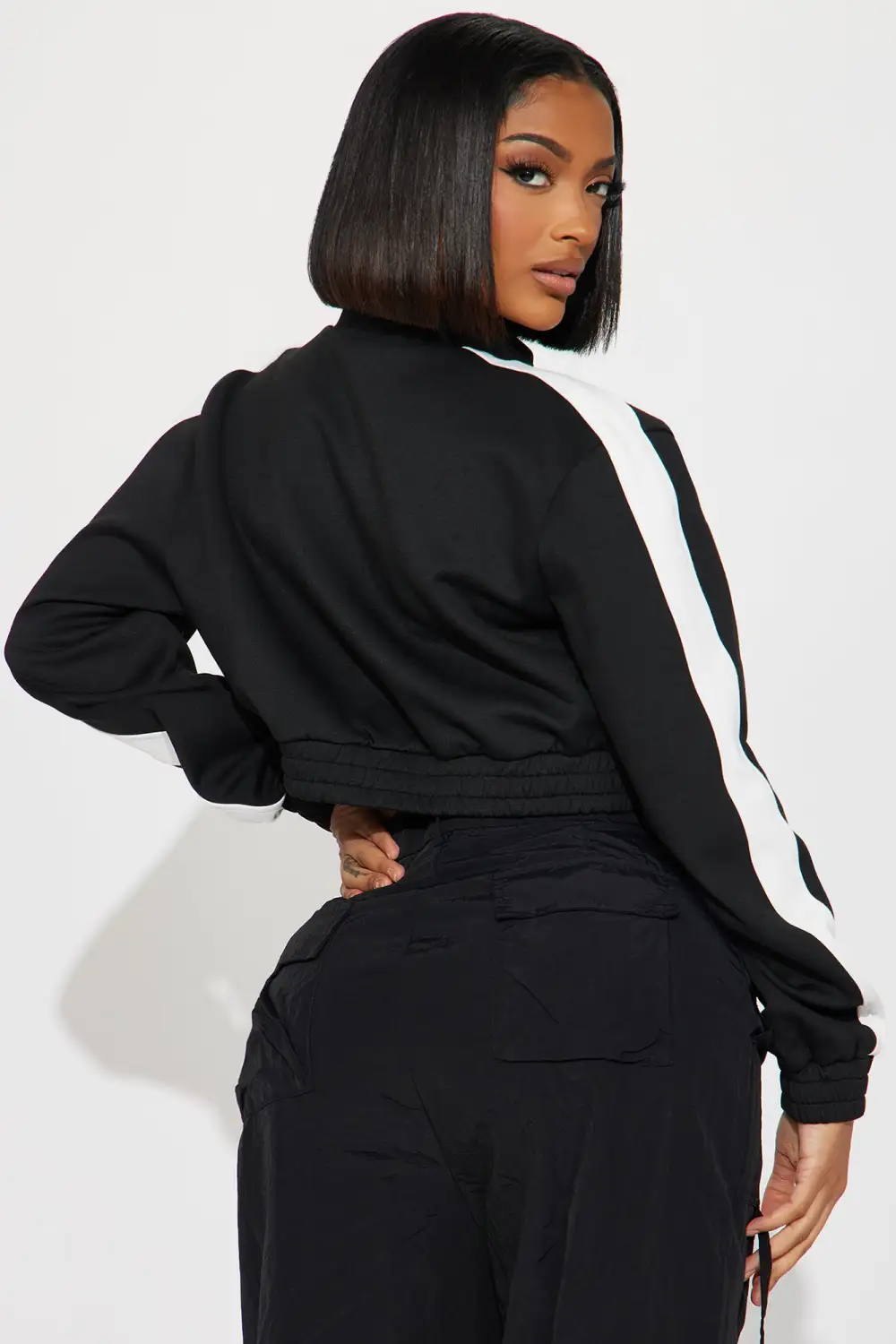 Earned My Stripes Lounge Jacket - Black