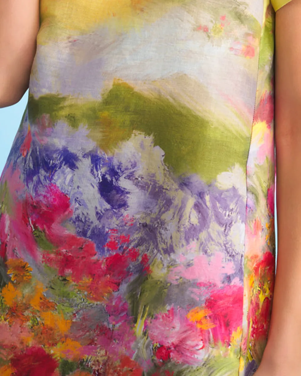 Printed French Linen Dress