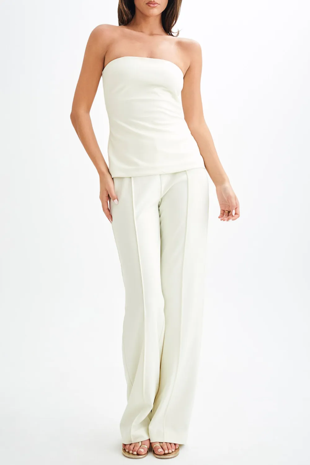 Strapless Cut Out Top