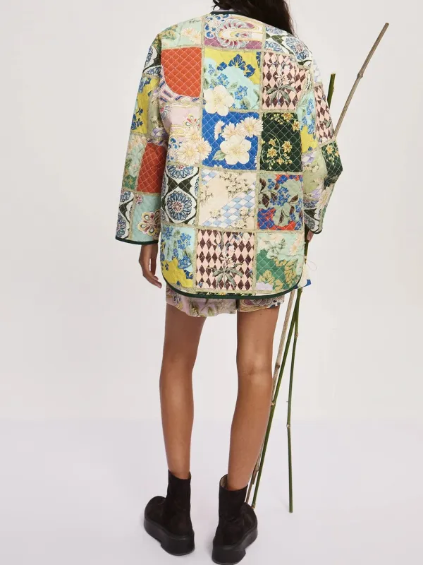 Casual Style Multi Quilted Jacket